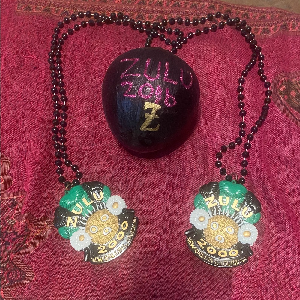 Zulu 2020 New Orleans Two Beaded Necklaces